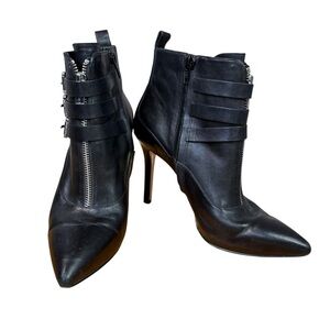 Michael Kors Leather Stiletto Booties